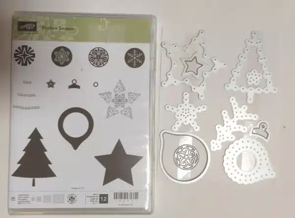 Stampin' Up! Festive Season 142071 and Thinlits Dies Festive Stitching 141837